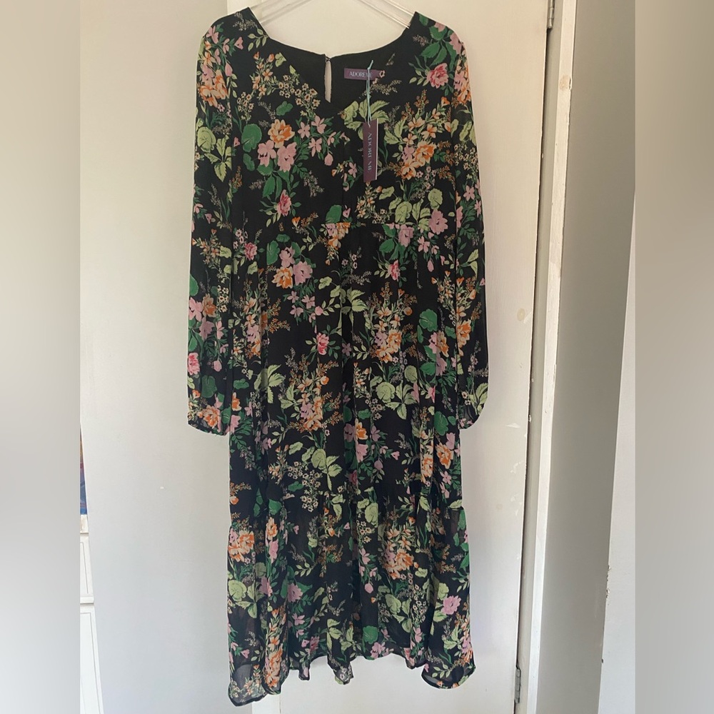 Adore Me dress elastic empire-waisted size XL NWT